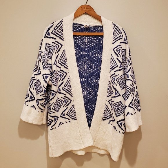 Roxy Sweaters - Roxy Knit Geometric Kimono Sweater, M